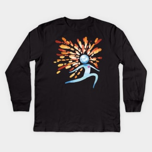 Falling Stars Kids Long Sleeve T-Shirt